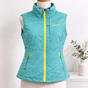 Patagonia Women’s S Nano-Air Vest Green Full Zip Lightweight